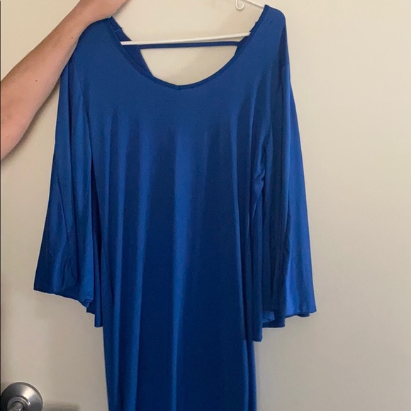 Blue capes dress - Picture 1 of 3